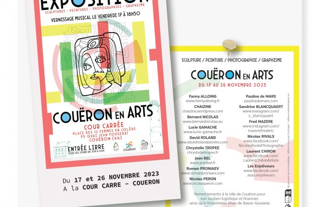 Exposition COUERON en ARTS Créateur textile Illustrateur