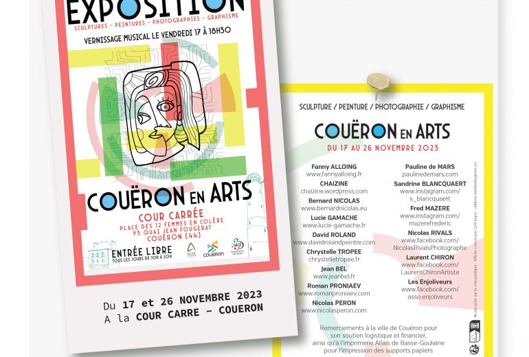Exposition COUERON en ARTS Créateur textile Illustrateur