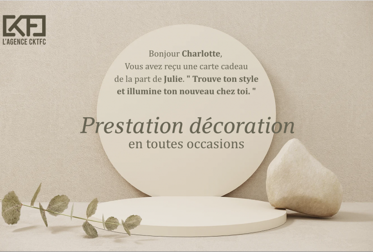 Carte Cadeau Déco - Une idée originale et utile pour les fêtes de fin d'années ! Architecte d'intérieur Décorateur d'intérieur Designer d'espace Maître d'oeuvre
