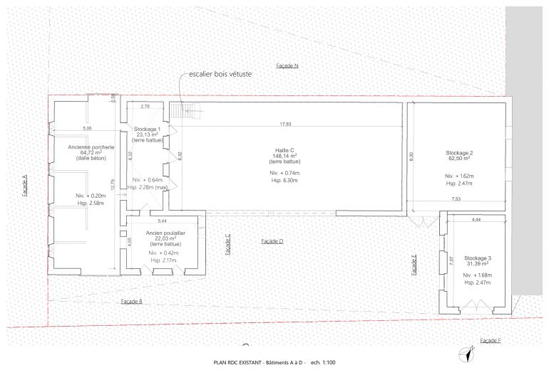 Relevé _Saint Marcel Campes (81) Agenceur Architecte d'intérieur Designer d'espace Dessinateur projeteur