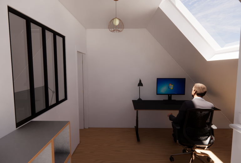 PROJET D'AMENAGEMENT DE BUREAUX à Couëron Maître d'oeuvre