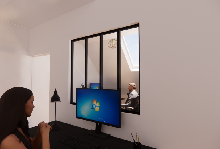 PROJET D'AMENAGEMENT DE BUREAUX à Couëron Maître d'oeuvre