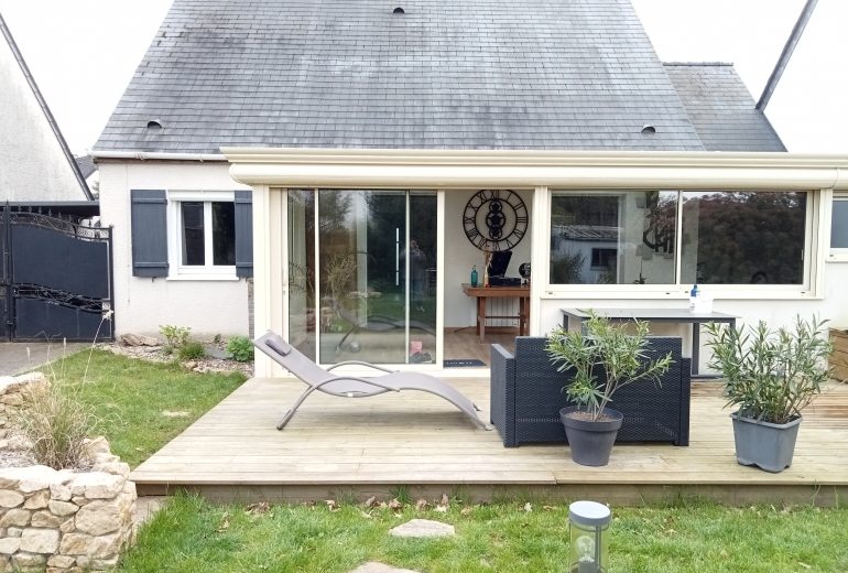 Extension en bois à Couëron Agenceur Architecte d'intérieur Designer d'espace Dessinateur projeteur