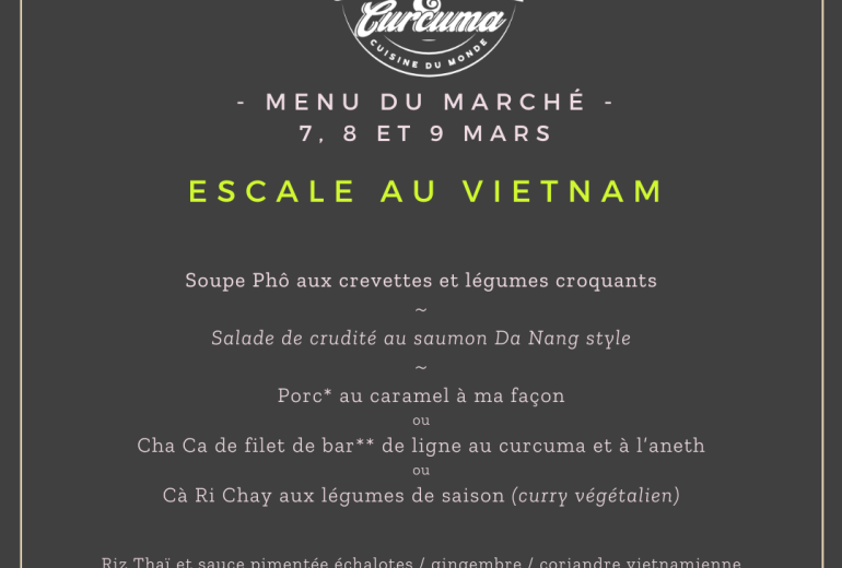 menu Citronnelle & curcuma