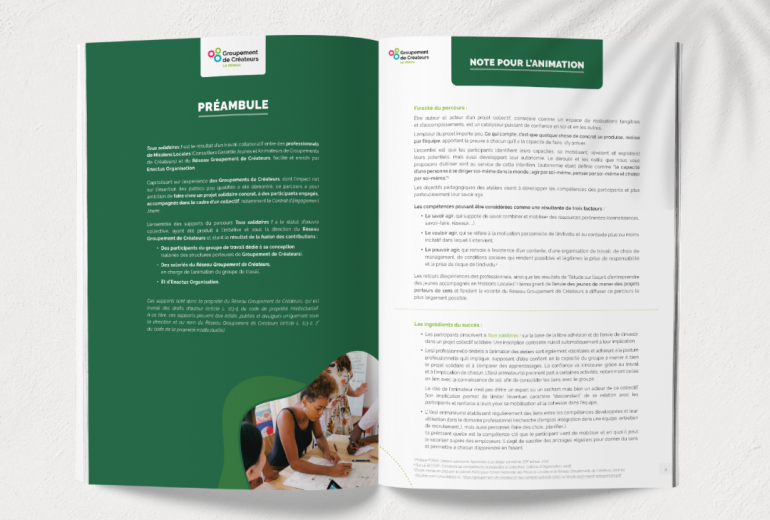 Guide d'animation pour le Réseau Groupement de Créateurs Graphiste Illustrateur