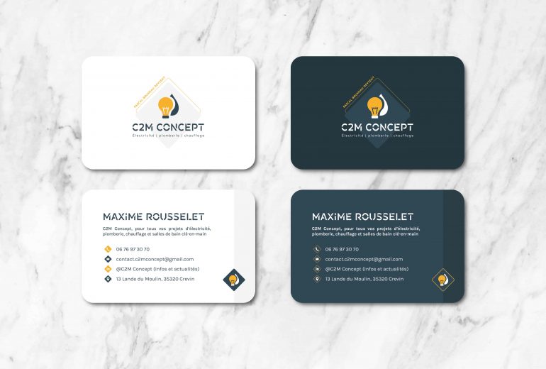 Identité visuelle et édition pour C2M Concept Graphiste Illustrateur