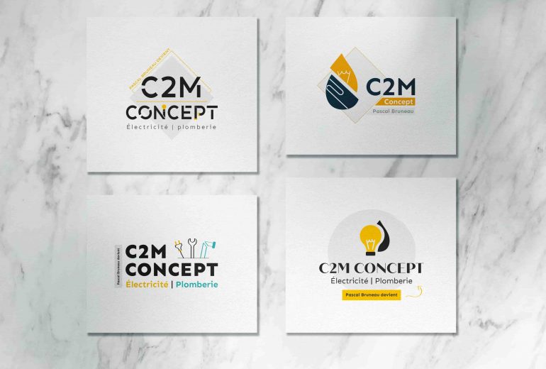 Identité visuelle et édition pour C2M Concept Graphiste Illustrateur