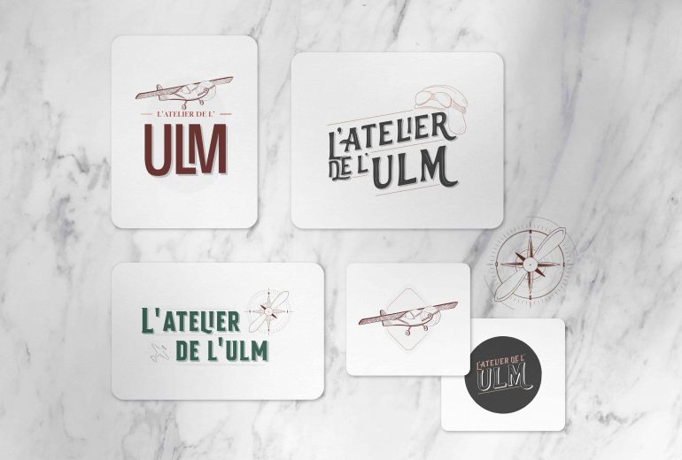 Identité Visuelle de l'Atelier de l'ULM ☀️ Graphiste Illustrateur