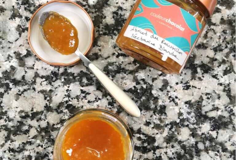 confiture abricot couleur chocolat nantes