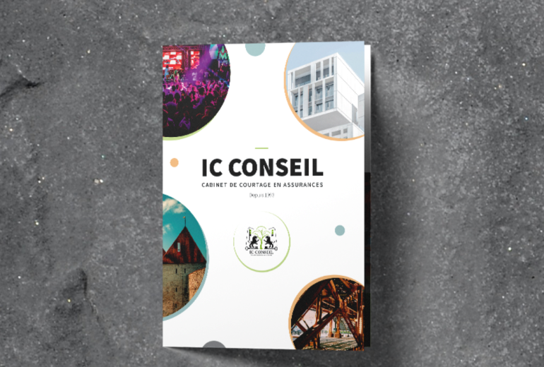 Brochure pour IC Conseil Graphiste Illustrateur