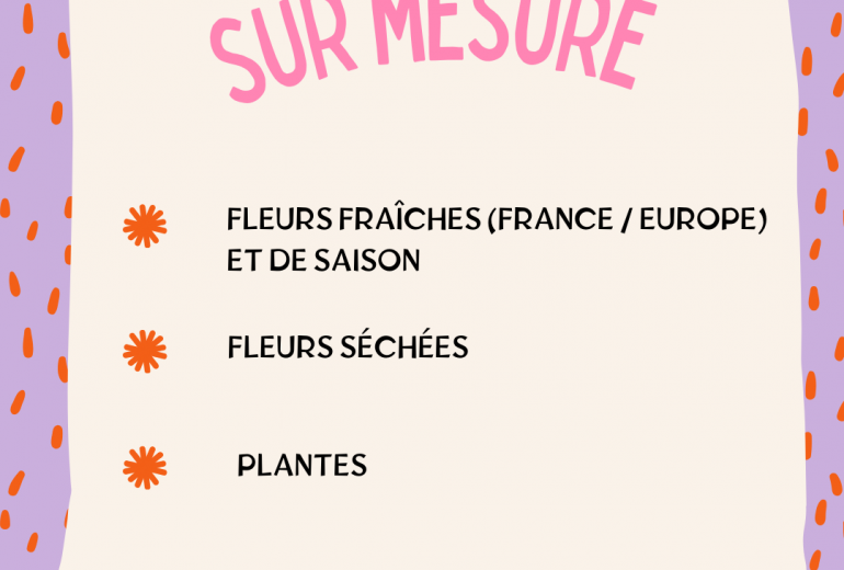 Les prestas / Eglantine fleuriste Décorateur floral Fleuriste