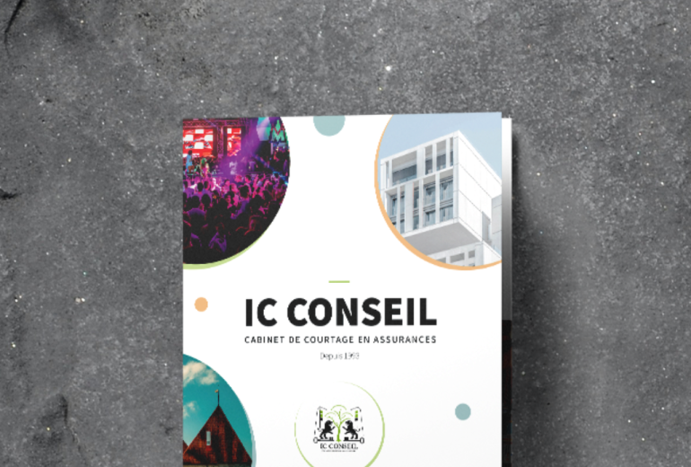 Brochure pour IC Conseil Graphiste Illustrateur