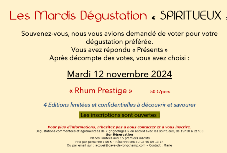 RETOUR DES MARDIS SPIRITS. Caviste Epicier