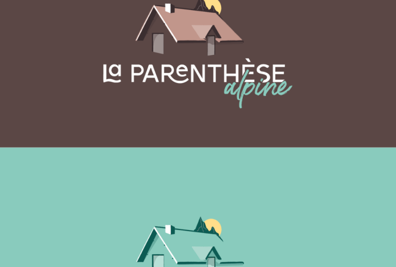 Création de logo pour la Parenthèse Alpine 🏔️ Graphiste Illustrateur