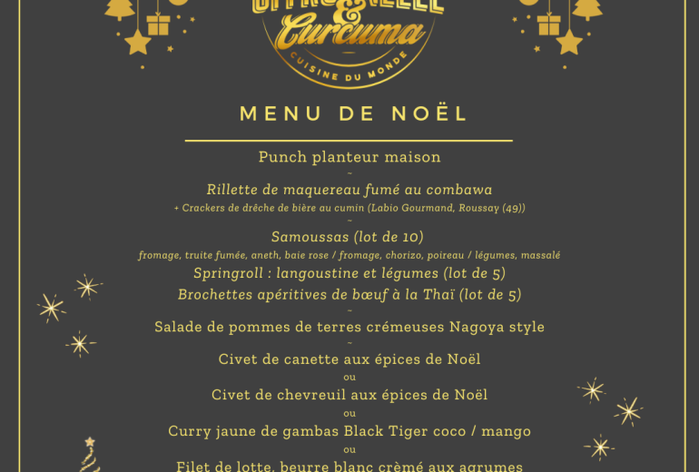 Menu de Noël - Invitation au voyage Restaurateur Traiteur