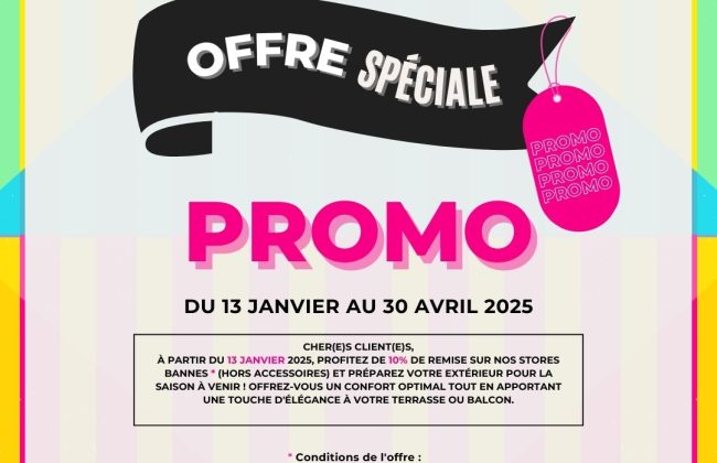 Promo Fenêtrier Installateur de pergola et store Menuisier Storiste