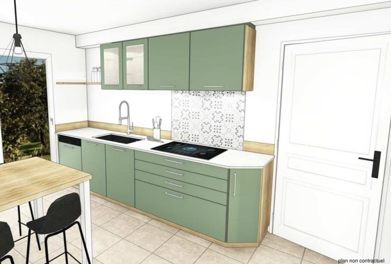Plan de travail en Dekton Nilium 20mm Cuisiniste Fabricant de mobilier Marbrier