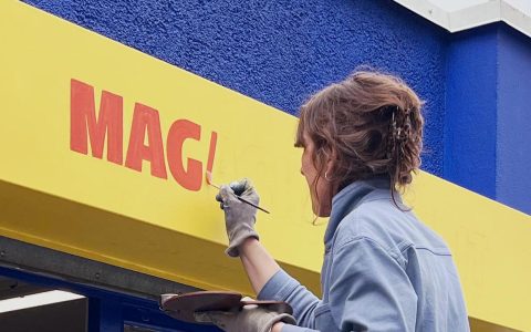 peinture en lettre enseigne nantes nantes