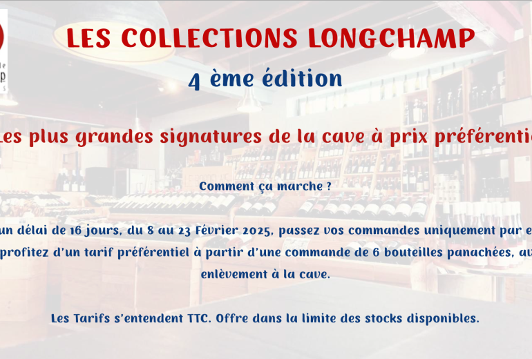 NOUVELLE COLLECTION LONGCHAMP Caviste Epicier