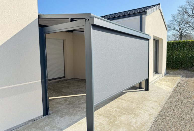 Transformez votre extérieur avec la pergola B128 de BRUSTOR ! 🌟 Fenêtrier Installateur de pergola et store Menuisier Storiste