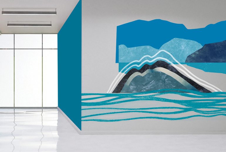 Fresque pour des espaces de santé Artiste peintre Peintre Peintre d'intérieur Peintre en lettres