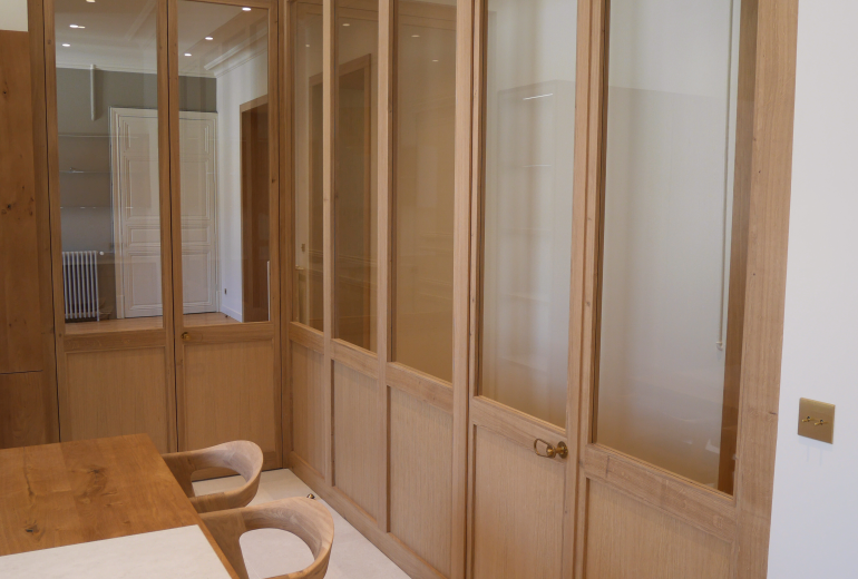 Verrière grand format Agenceur Concepteur de dressings et rangements Ebéniste Fabricant de mobilier Menuisier