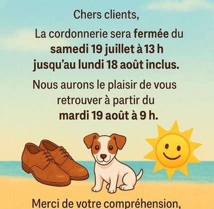Vacance D'été Cordonnier