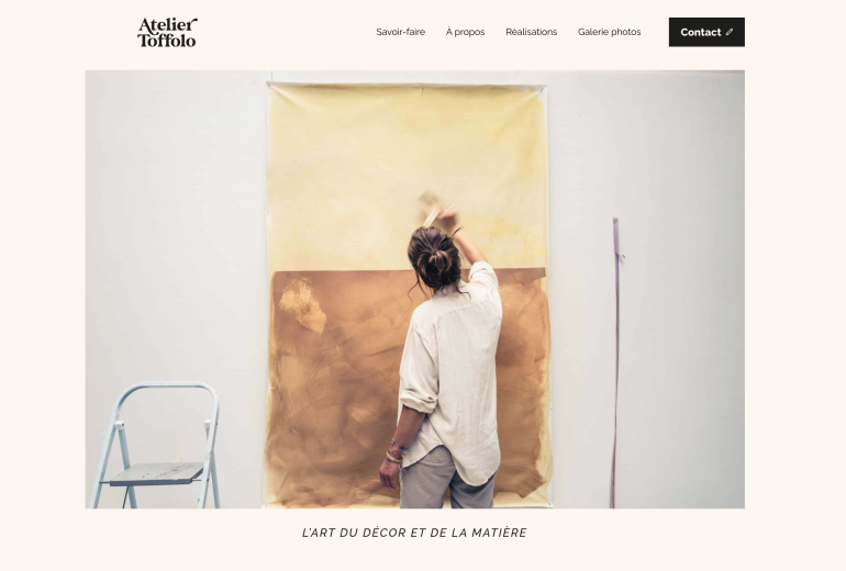Site web de l'atelier Artiste peintre Peintre Peintre d'intérieur Peintre en lettres