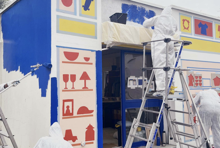 🎨 Une prestation « tout-en-un » : du logo au mur ! ✨ Artiste peintre Peintre Peintre d'intérieur Peintre en lettres