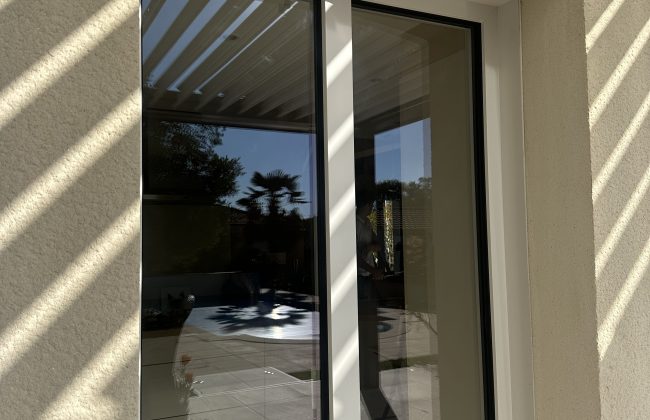 Ensemble verrière porte vitrée sur mesure Agenceur Ebéniste Menuisier