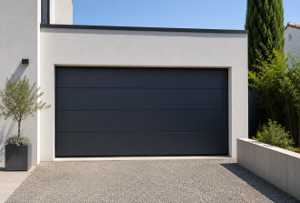 installation garage porte grise nantes