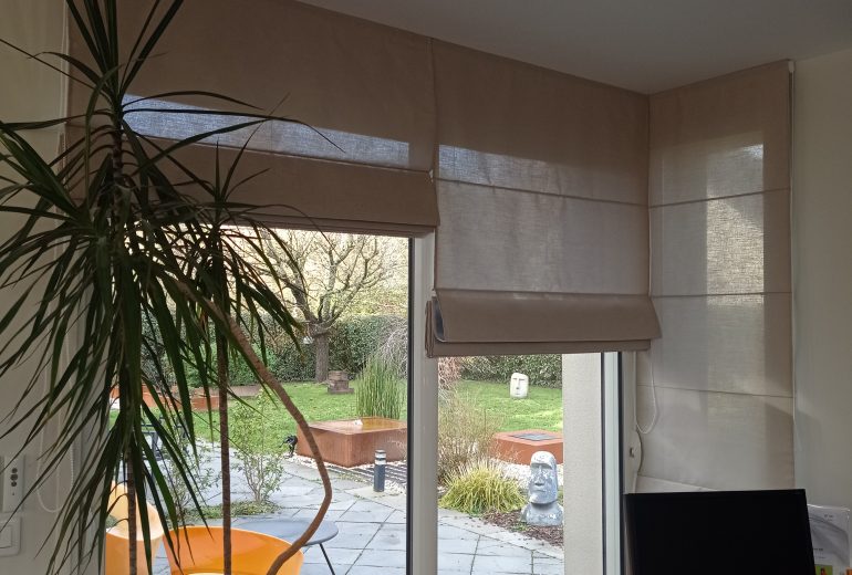 LES STORES BATEAUX non doublés Couturier Décorateur de meubles Tapissier Décorateur