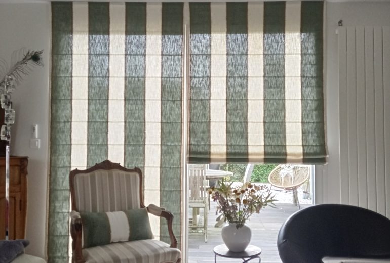 LES STORES BATEAUX non doublés Couturier Décorateur de meubles Tapissier Décorateur