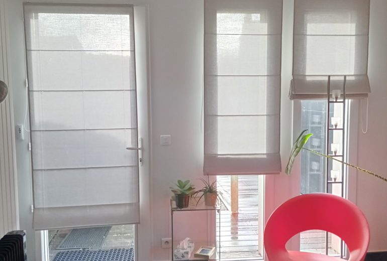 LES STORES BATEAUX non doublés Couturier Décorateur de meubles Tapissier Décorateur