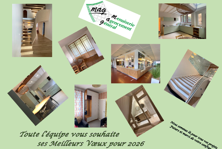 Nouvelle année Agenceur Concepteur de dressings et rangements Cuisiniste Ebéniste Fabricant de mobilier Menuisier Parqueteur