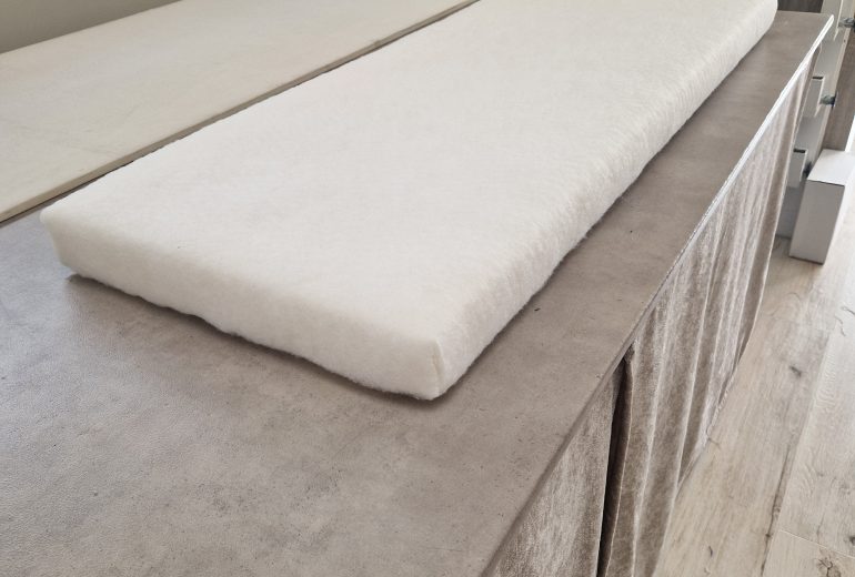 Coussins de banquette Couturier Tapissier Décorateur
